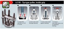 (U.51B) -Inside Grip Puller Set (w/15 Tips)