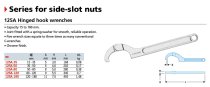 (125A.50)-Hinged Hook Wrench for Side-Hole Nuts (35-50mm)