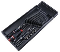(MOD.R1) - 1/4″ Drive Metric Tool Module Set (5.5-14mm) with R.161 ratchet (France) (3 left at this price)