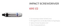 (NS.260)(695 1/2-160)-1/2" Drive Impact Screwdriver (USAG)