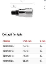 (KT.19A)-3/4" Drive Hex Bit Socket -19mm (USAG)
