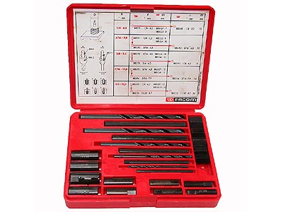 (885) -Extractor Set-for recessed or broken studs (Facom)