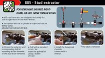 (885) -Extractor Set-for recessed or broken studs (Facom)