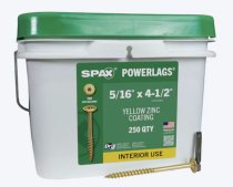 5/16 x 4 1/2″ Washer Head Lags-Yellow Zinc Torx (250pc) (Dropship)