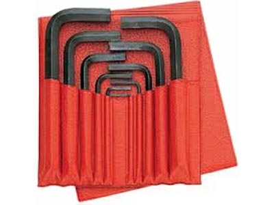 (82H.JL12)-12pc Short Metric Hex Key Wallet Set (1.5-12mm)