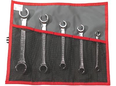 (43.JE5T)-Flanged Flare Nut Wrench Roll Set (43 Series)(7-19mm)