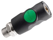 1/4" Flow S1 Safety Coupler-1/4"NPT Male ("High Flow" Profile)