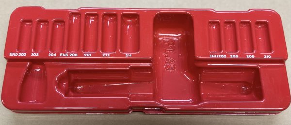 (PL.49/PL.49A)-Plastic Insert Tray - for NS.263M Tool set (red) (last one)