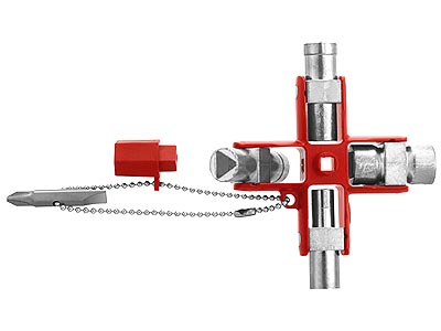(838305) - 9-Way Wrench for Utility Cabinets (gas/water/elect)