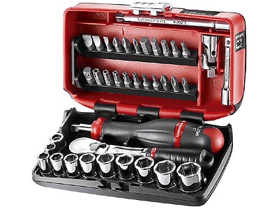 (RL.NANO1) -1/4" Drive Compact 6pt Metric Set w/RL.161 (Facom)