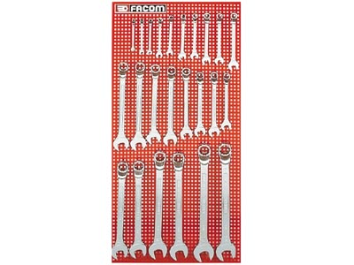 (41.P24M)-24pc Offset Combination Wrench Panel Set (6>32mm) (Frt)