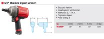 (NK.3000F) -3/4" Drive Titanium Impact Wrench-2115nm (Facom) (1 available)