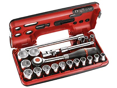 (S.360DBOX1) -1/2" Drive 6pt Metric DBOX Set (8-32mm) (with S.360 ratchet)