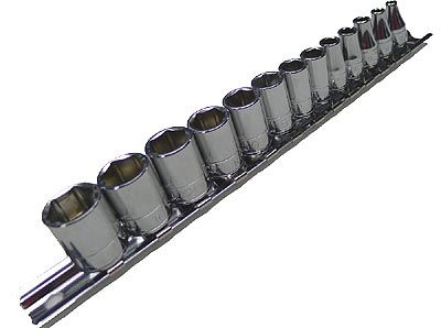 (R.40E) -1/4" Drive 6pt Metric Socket Set-13pc (3.2-14mm)