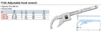 (115A.100)-Hook Wrench-Adjustable (20-100mm)