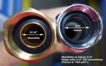 Stainless Steel Flexible Water Connector (w/Ball Valve)-3/4x18"