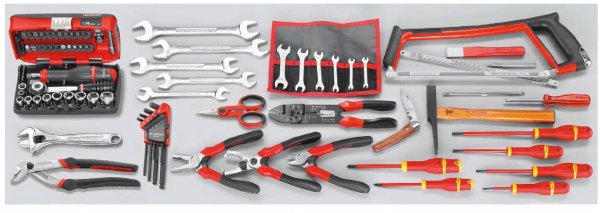 (CM.E16) -Electrician's Metric Tool Set-55pc (non-Insulated) (Freight) (1 available at this price)