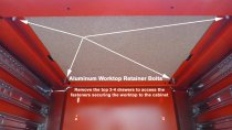 (JET3-13M3) -Aluminum Top for JET+3 Mobile Cabinets