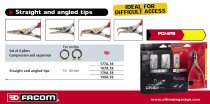 (PCJ4) -Circlip Plier Set-4pc (Straight & 90°)("A" series)