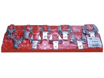 (S.300-22)-Torque Wrench 9pc Open End Attachments Set (17-32mm)