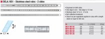 (DELA.1051.06)-Stainless Steel 2-Sided Ruler (500mm, 1/2mm)