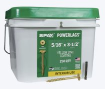 5/16 x 3 1/2″ Washer Head Lags-Yellow Zinc Torx (500pc) (Dropship)