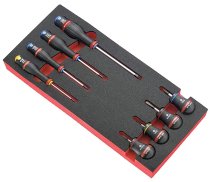 (MODM.A3)-8pc Protwist Screwdriver Module Set (w/4 stubby) (Facom)