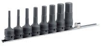 (NSHM.J8)-1/2" Drive Impact Hex Socket Set-8pc (5-19mm)