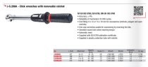 (S.208-200D)-1/2" Drive Torque Wrench (40-200nm) (wrench only) (Facom)