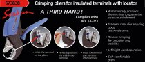 (673838)-SERKAN® Ratchet Crimping Pliers for Insulated Terminals with Locator