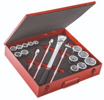 (KL.504)-3/4" Drive 6pt Metric Tool Set (22-50mm) (USAG) (Freight)