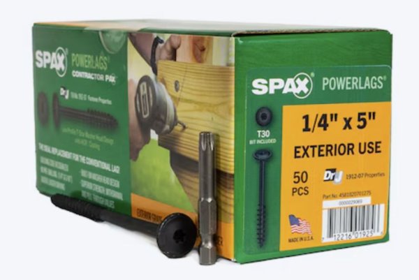 1/4 x 5" Washer Head Lags-HCR Coating-Torx (50pc)(Closeout-3 available)