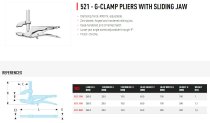 (521.100)-Lock-Grip Sliding Jaw Pliers-Quick Clamp-4" (Facom)