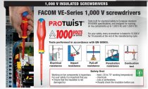 (AT4x150VE)-Insulated Slotted Screwdriver-4x150mm (2G)(Facom)
