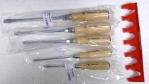 (ATHH.JS5)-Wood Handle Slotted Screwdriver Set w/Hex Bolsters