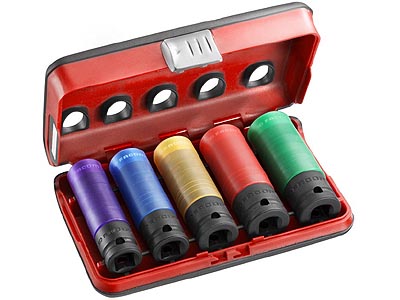 (NSI.5L) -Alloy Wheel Socket Set-5pc (with Detection Box)