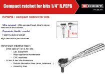 (R.PE) -Compact Ratcheting Bit Driver & Extension-for 1/4" Bits