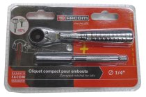 (R.PE) -Compact Ratcheting Bit Driver & Extension-for 1/4" Bits