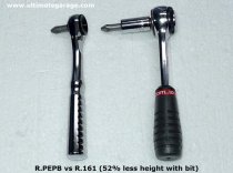 (R.PE) -Compact Ratcheting Bit Driver & Extension-for 1/4" Bits