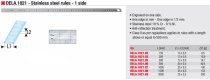 (DELA.1021.05)-Stainless Steel 1-Sided Ruler (300mm, 1/2mm)