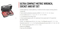 (467BS.BOX) -Compact Ratcheting Combination Wrench & Socket Set