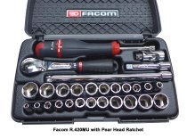 (R.420MUA) -1/4" Drive Metric/Fractional Set w/RL.161 (Facom)