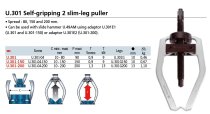 (U.301)-Outside Puller (Self-Gripping-Slim Leg)(10-80mm spread)