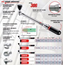 (S.306-200D)-1/2" Drive Torque Wrench (40-200nm) (wrench only) (Facom)