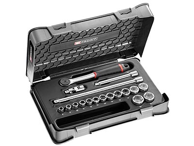 (J.161-2P6) -3/8" Drive 6pt Metric Tool Set (8-22mm)(w/J.161B)