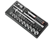 (MOD.S161-46)- 1/2″ Drive Metric Tool Module Set (10-32mm)