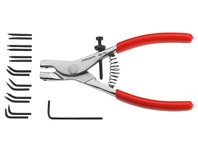 (467) -Outside Circlip Pliers (8-63mm) with Interchangeable Tips