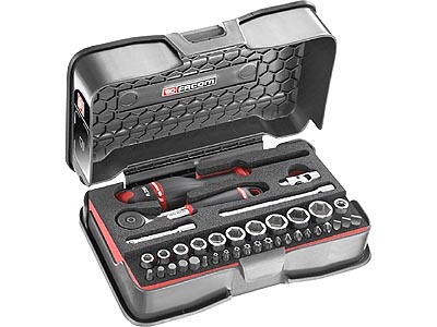 (R.161-6M6) -1/4" Drive Metric Set w/R161B (5.5-14mm)(foam tray)