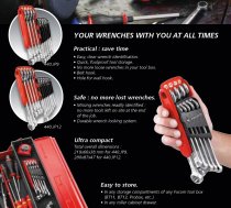 (440.JP12A)-12pc Combination Wrench Clip Set (8-19mm)(Facom)