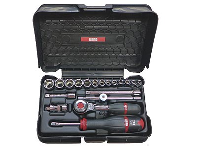 (R.360-3P6) -1/4" Drive Metric Set w/R.360 (4-14mm) (USAG)